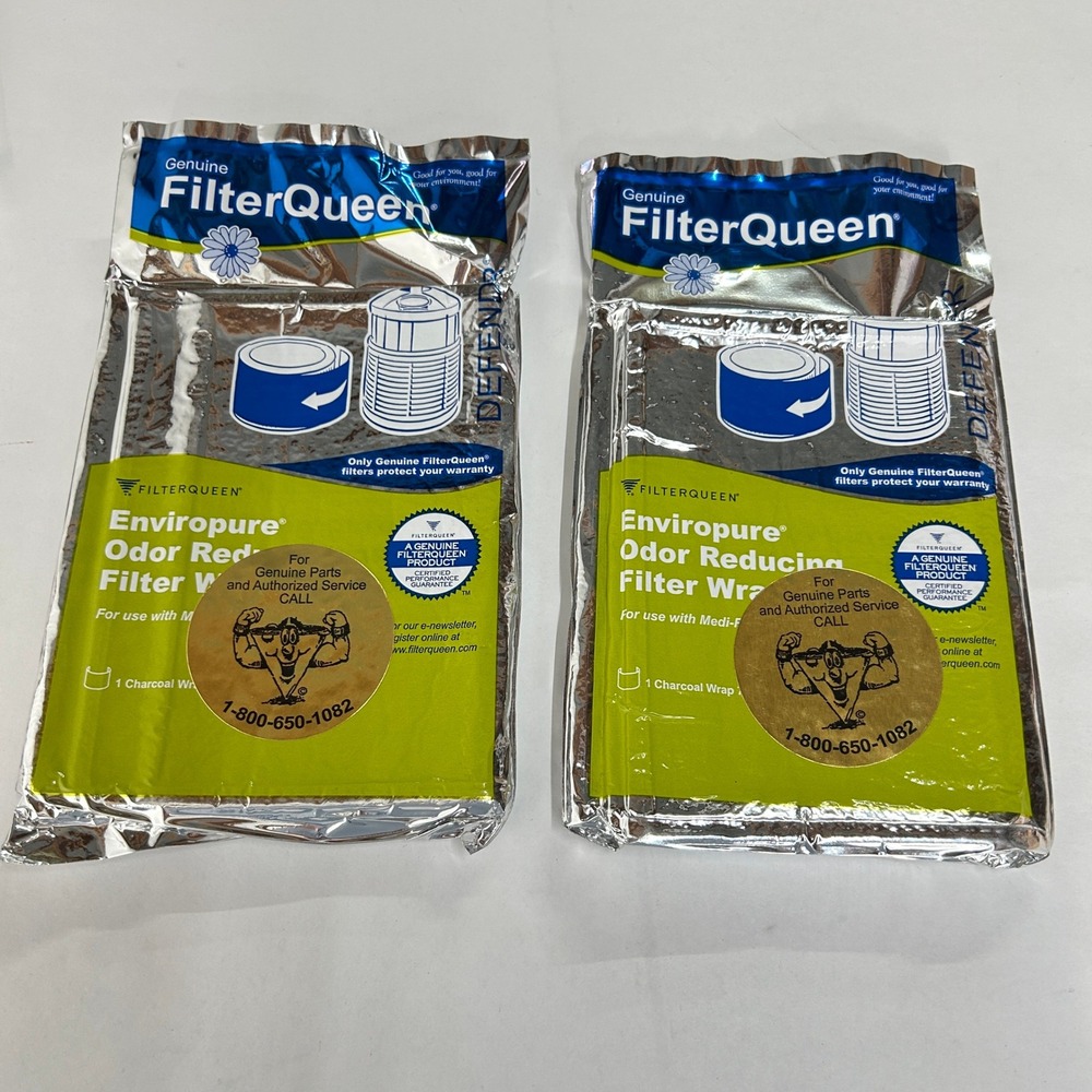 FilterQueen Enviropure Odor‎ Reducing Filter Wrap 2 Pack Defender Air Purifier